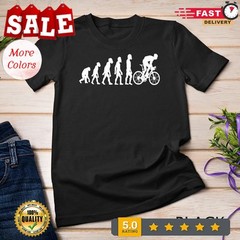 2025/Funny Human Cycling Evolution Athlete Bike Cyclist Biker T-Shirt Unisex T-s