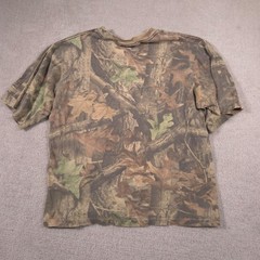 Liberty Shirt Mens Large Brown Camo Pocket Tee Hunting Advantage Outdoor