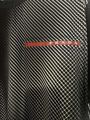 Prada Men’s S Geometric Logo Crew Neck Short Sleeve T-Shirt Black/White SJN282