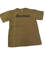 Rothco Marines Tshirt Coyote Brown IRREGULAR DEFECT Discoloration Down T-Shirt