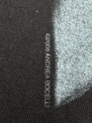 Vintage Andrea Bocelli Shirt Mens XL Black Short Sleeve 2005