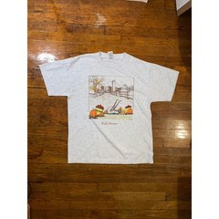 Vintage Great Smoky Mountains Autumn Harvest T Shirt Large Farm Nature Tee