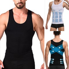 CGTFY Gynecomastia Compress Tank Top Men Slim Abs Body Shaper Vest Athletic Vest