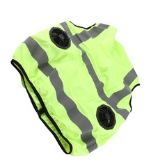 Cool Vest Summer Cooling Fan Waistcoat Air Conditioned Reflective Stripe