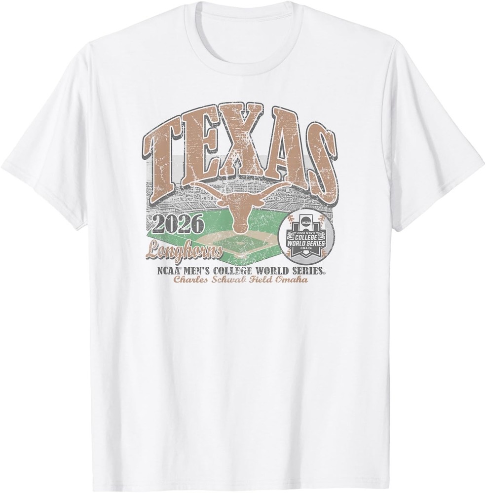 Texas Longhorns College World Series 2026 CWS Baseball T-Shirt