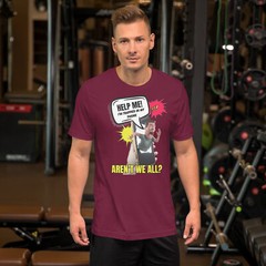 “Unisex Funny T-Shirt – Regular Fit, Crew Neck, 4-Color Design for All”