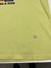 Teddy Fresh Yellow Bear Need A Hug T Shirt Mens Size L Large STAINS READ USED