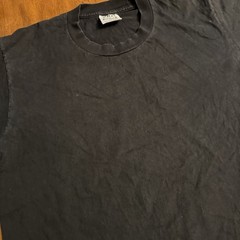 Vintage Style Black Blank T Shirt 5 PRO Athletic 100% Cotton Boxy Fit Size L