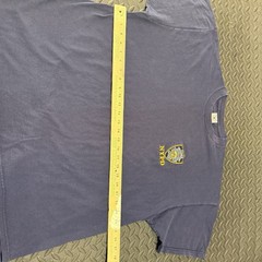 Delta NYPD T-Shirt Mens 2XL Navy Blue Embroidered Police Shield SS VTG