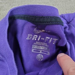 Kobe Bryant Shirt Mens Medium Purple Nike Dri Fit Basketball Short Sleeve Mamba*