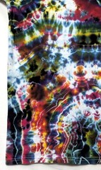 Handmade Tie Dye Rainbow Multicolor Geode Pattern Small Shirt 17″ W X 24.5″ L