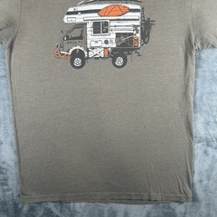 Howler Bros T Shirt Mens L Brown Short Sleeve Cotton Blend Outdoor