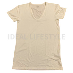 UNIQLO AIRism V-Neck Short-Sleeve T-Shirt S-4XL White/Black/Beige Men 468781 NWT