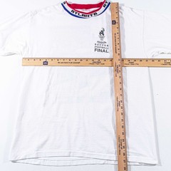 Vintage Atlanta 1996 Olympics Soccer T-Shirt Large Final Kick Athens Georgia VTG