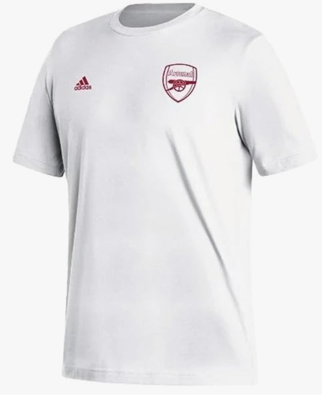 Men’s Adidas Arsenal Logo White Short Sleeve T-Shirt / IC4821 / Size Medium