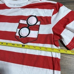 Where is Waldo Stripe T-shirt Adult Unisex Size S Small