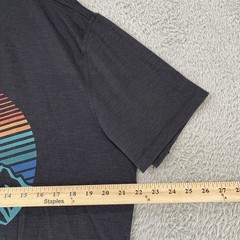 Marine Layer Air Tee Shirt Mens M/L Gray Mountain Sunset Graphic Outdoor Top