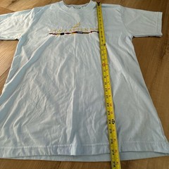 Vintage 90s St. Maarten D.W.I. Embroidered Nautical Flag Souvenir T-Shirt