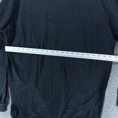 VTG BVD Premium Series T Shirt Mens XL Black Long Sleeve Made In USA Plain Blank