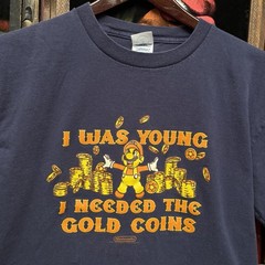 Vintage Nintendo Mario I Needed Gold Coins Video Game Y2K T-Shirt Men’s Size Med