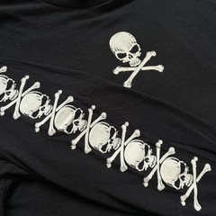 Fashion Victim Skulls Long Sleeve Black/White T-Shirt 1991 Large Single Stitch