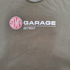 SEMA Garage Detroit Shirt Mens Large Grand Opening 2022 Automotive Graphic Tee