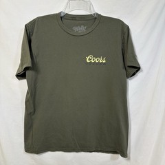 Coors Golden Beer Double Sided Large T-Shirt Brewery Tee Luv Dorm Retro Dormroom