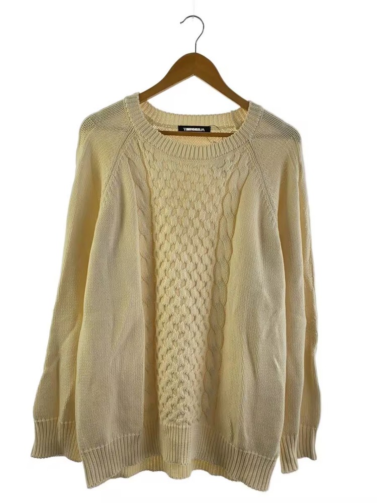 Other brands: Tangram Knit Sweater (Lightweight), XL, Cotton, Beige, Solid Color