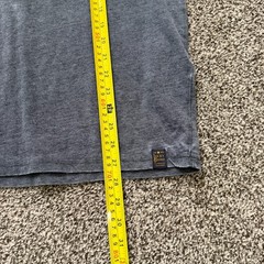 Lucky Brand Venice Burnout Henley Tee Shirt Gray Men’s M Lightweight Stretch