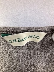 G.H. Bass & Co. Men’s Medium Gray Marled Henley Long Sleeve Shirt 100% Cotton M