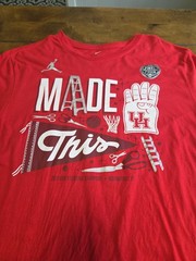 Jordan Brand Houston Cougars 2021 Final Four Locker Room Shirt Red XL NCAA