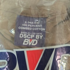 New Pack Of Three Brown Short Sleeve T-shirts Size large Mfg DPSC By BVD