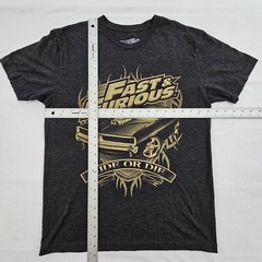 Fast & Furious Ride or Die Gray Short Sleeve Cotton Blend T-Shirt Men’s M