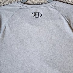 Under Armour T Shirt Mens XXL Gray Tech Tee Short Sleeve Gym Workout 1326413 EUC