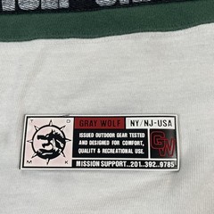 Gray Wolf Shirt Mens XL Green White USA Wolf Outdoor Graphic T-Shirt Tee
