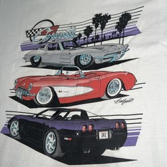Vintage Fruit On The Loom 89 Corvette Single Stitch Made In USA T Shirt