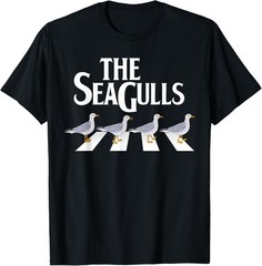 The Seagulls Funny Beach Classic Rock Novelty Gift T-Shirt