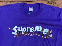 Supreme Apes T-Shirt Purple Short Sleeve SS21 Adult Size Large
