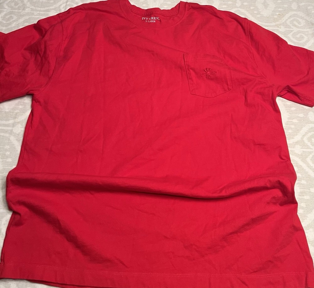 Men’s IVY CREW T Shirt XL Red