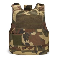 Body Bulletproof Vest Front Back Plates Armor Tactical Jacket Guard Security Kit