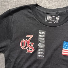 One7six Shirt Mens XS Extra Small Black American Flag Stars Supdef FOG Military