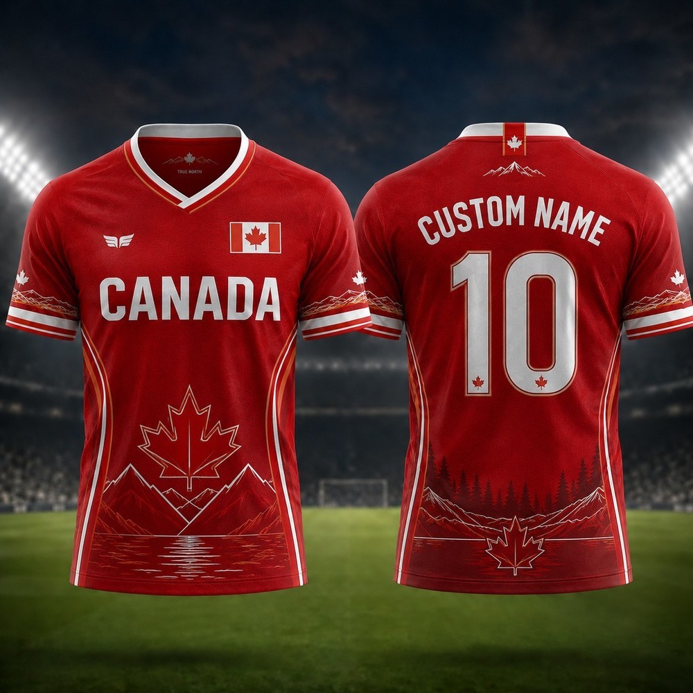 Canada Custom Name Number Shirt Personalized Soccer Fan Jersey All Sizes