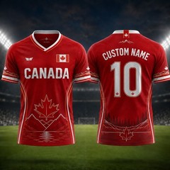Canada Custom Name Number Shirt Personalized Soccer Fan Jersey All Sizes