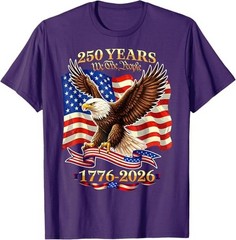 250 Years American 1776 2026 250th USA Birthday 4th of July T-Shirt