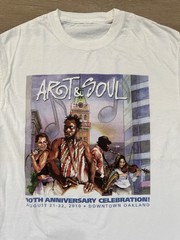 Oakland Art & Soul Festival T-Shirt MEDIUM SLIM Men’s Adult 2010 Outdoor Music