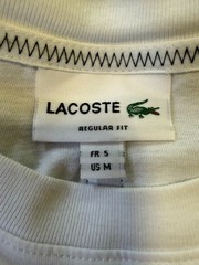 LACOSTE MEN’S REGULAR FIT CREW COLLAR T-SHIRT WHITE SIZE M~L@@K!!!!