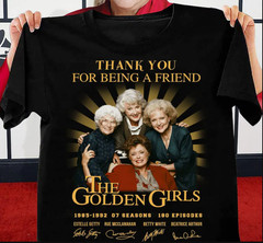 The Golden Girls Black unisex All size shirt B1018