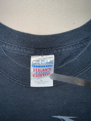 Y2K Metallica Snake Shirt Black Album Heavy Metal Band Tee Altered Hem Size M