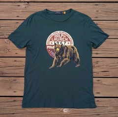 Polo Ralph Lauren State Sportsman License Grizzly Bear Tee Size M WORN ONCE