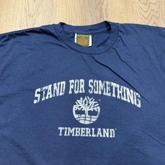 Timberland Shirt Mens Large Blue Stand For Something Graphic Tee Made In USA